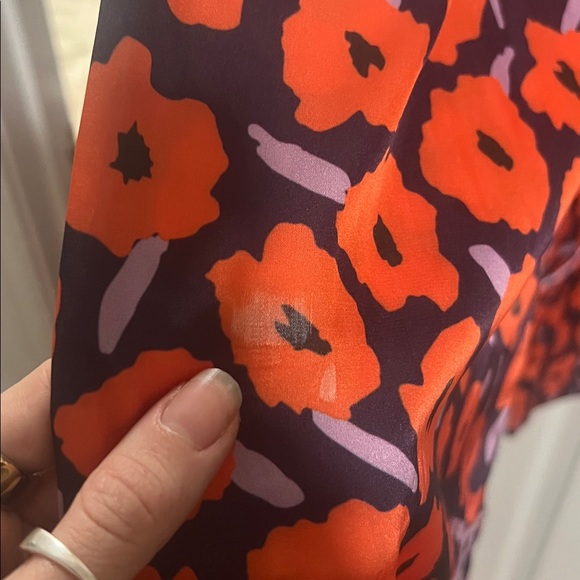 Anthropologie Wide Leg Satin Trousers - Picture 3 of 3